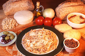 Tallarines a la boloñesa.