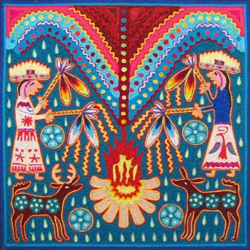 Ceremonia en Wirikuta