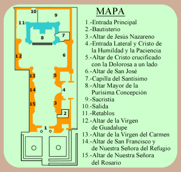 Mapa de la Parroquia