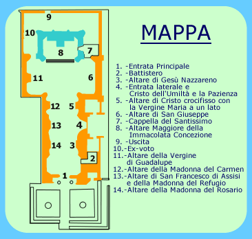 Mappa della Parrocchia.
